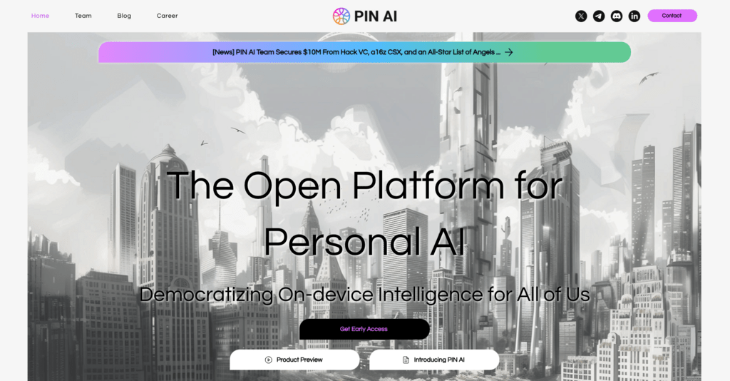 PIN AI Raises $10M in Pre-Seed Funding from a16z Crypto and Others