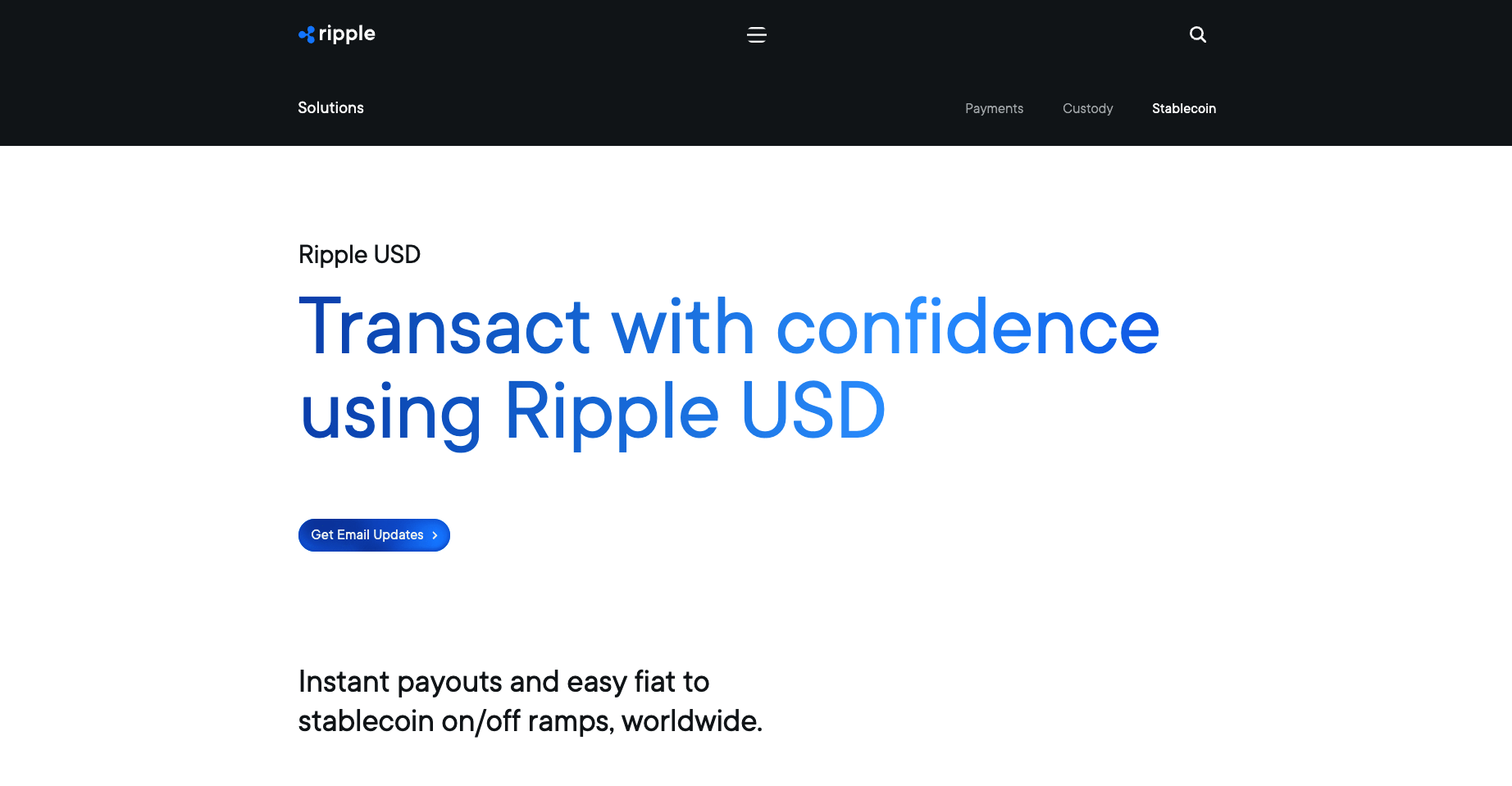 Ripple CEO announces upcoming launch of RLUSD stablecoin