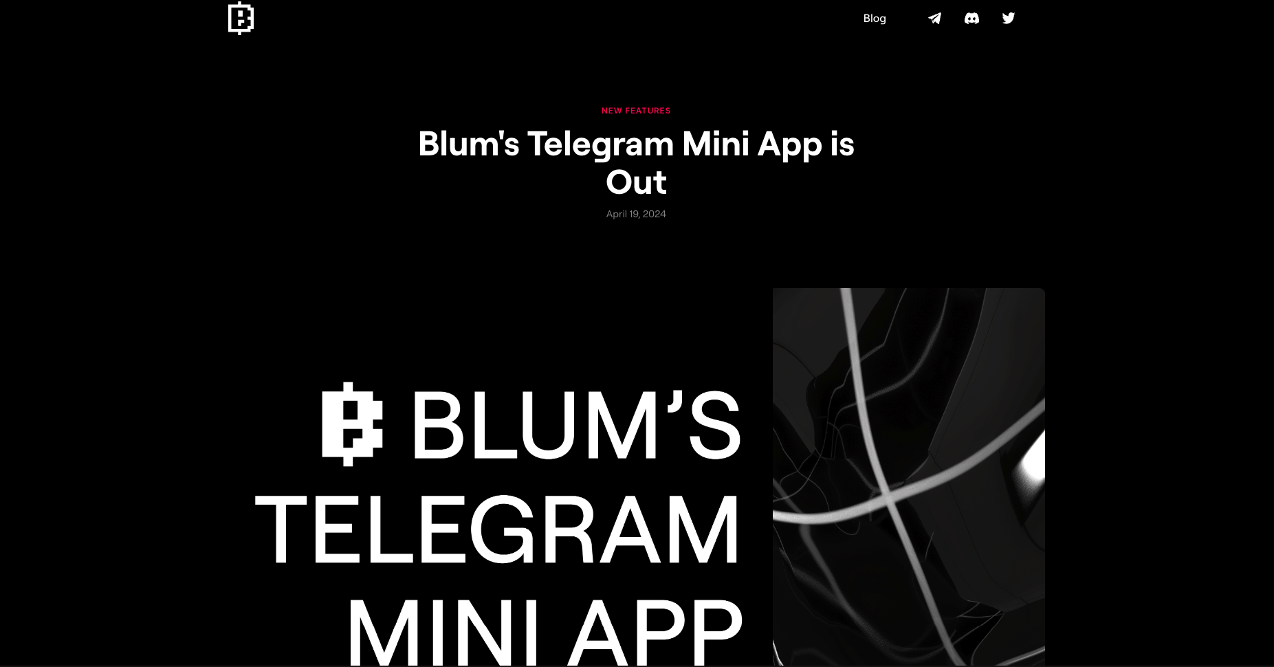 Telegram Trading Mini-App Blum Secures Funding from Binance Labs Fund